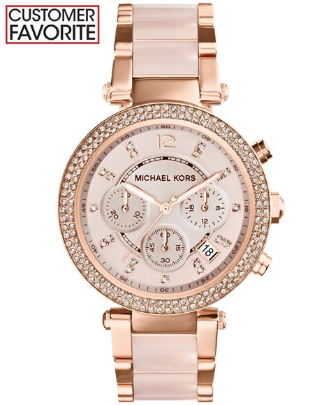 michael kors parker stainless steel womens watch|michael kors watch mk5896.